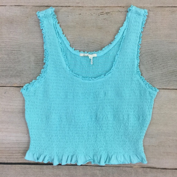 Anthropologie Floreat Ruffled Crop Tank - Picture 4 of 4
